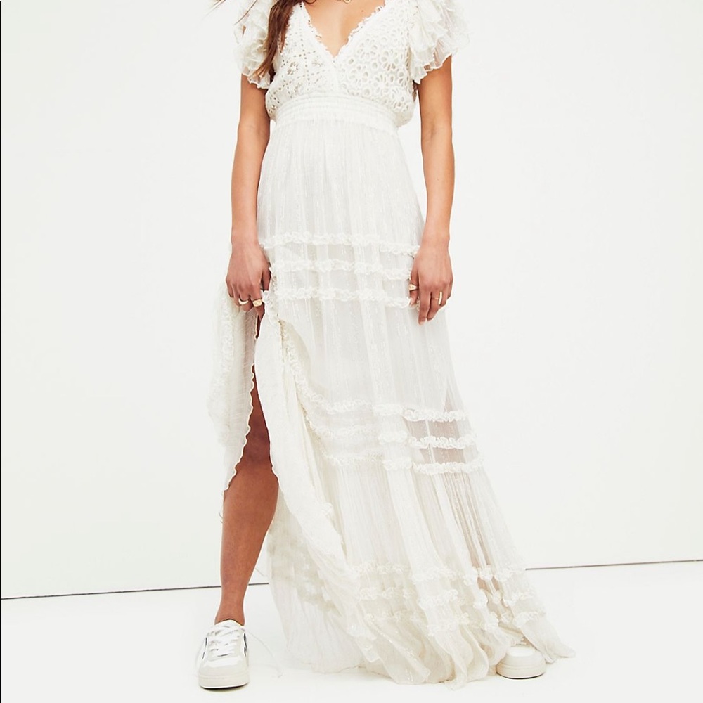 Free People Waterlily Maxi Dress - White